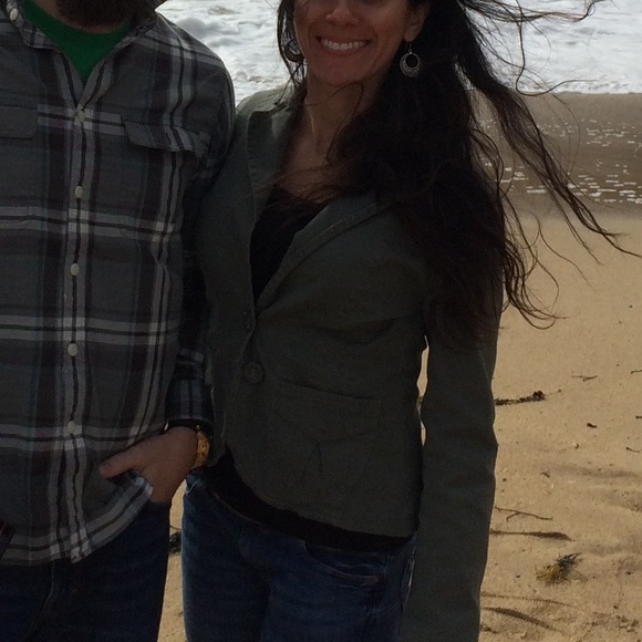 H&M Blazer - Olive Green, Size 4 - Picture 4 of 9